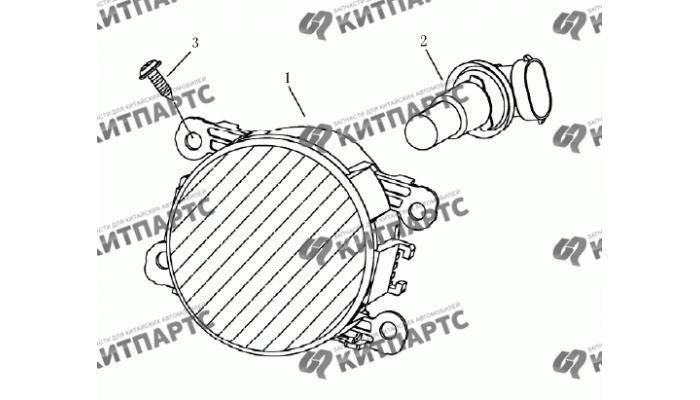 Фары противотуманные (хетчбэк) Geely Emgrand (EC7)