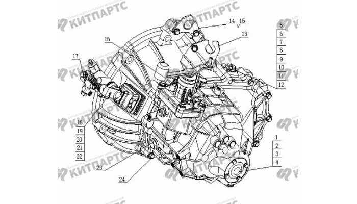 S160G Коробка передач в сборе Geely